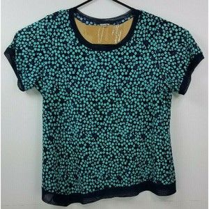 Avenue woman short sleeve multicolor asymmetrical tunic top size 22/24